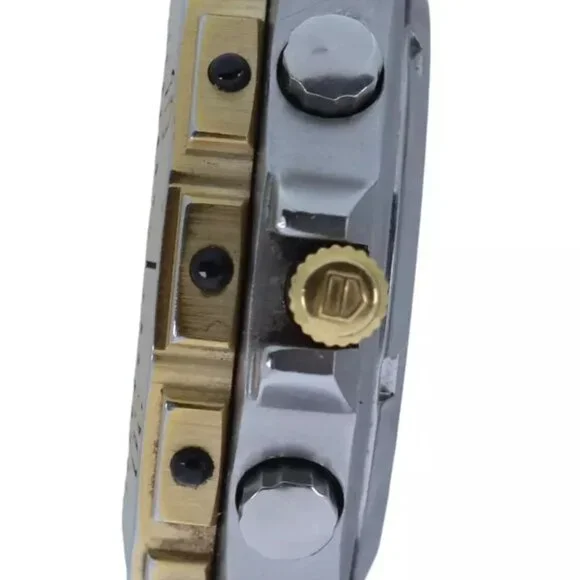Men's 38mm Tag Heuer Series 3000 Two Tone Grey Dial Chronograph Watch 234.206!